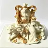 Figurillas de Elefante Marfil, Guan Gong, Li Jing, Niños Dragón y Grulla, y Otros Adornos Tallados, Artesanías Creativas de Estatuas de Buda