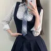 Jk Corbata Pequeña Estilo Universitario Femenino Perezoso Uniforme Japonés Camisa Corbata Dk Estudiante Masculino Ins de Moda Sin Costuras Corto