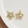Nuevo Colgante de Aleación Microincrustado Accesorios para Joyería DIY Pulsera Collar Colgante de Joyería Estrella Luna Venta al por Mayor