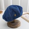 Sombrero Bei Bud de Moda Versátil Estilo Coreano que Muestra el Rostro Pequeño Sombrero de Pintor de Celebridad de Internet Boina de Mezclilla Vintage Estilo Japonés para Niñas