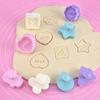 Juego de 4 piezas de Moldes para Repujar Galletas de Fondant con Resorte, Moldes para Pastel de Dibujos Animados Navideños Multi-Serie, Galletas