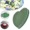 Forma de corazón coche de bodas espuma floral tabla de espuma para arreglos florales modelo modelado arte floral floristería tienda de flores suministros para bodas materiales flores frescas