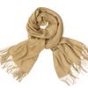 Nuevo invierno europeo y americano para hombres y mujeres, bufanda chal monocolor, venta al por mayor de fábrica, bufanda chal de imitación de cachemira de color sólido, afelpado