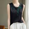 Camisola Elegante de Encaje Estilo Francés para Mujer Nuevo Estilo Verano 2024 Top de Encaje Estilo Occidental para Usar como Prenda Exterior