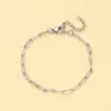 Pulsera de Acero Inoxidable para Mujer Venta Caliente Transfronteriza No se Desvanece Versátil Pulsera Lisa Joyería Borla para Viajes Diarios Pulsera de Acero de Titanio Venta al por Mayor