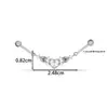 Henson Fashionável e Único 1,2*8mm Aço Inoxidável Asa de Anjo Borboleta Ponte de Orelha Cartilagem da Orelha Piercing Joia