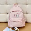 Mochila feminina novo estilo, estilo ins, mochila fofa de desenho animado japonês estilo soft girl college, bolsa de ombro dupla cor doce versão coreana