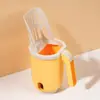 Nueva pala extendida para arena de gato con agujeros grandes y pequeños, mango largo, herramienta de limpieza anti-suciedad para caja de arena de gato y inodoro