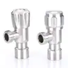 Acero Inoxidable 304 Rosca Interna y Externa de 1/4 de Pulgada Válvula de Ángulo para Entrada de Agua Válvula de Cierre de Agua Grifo Interruptor para Calentador de Agua Caliente y Fría