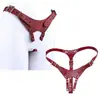Pantalones Auxiliares para Usar Candado de Castidad Orissi Candado de Castidad Cb Lock Anillo Elástico Fijo Anticaída Cinturón de Cuero
