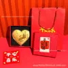 Oro Puro 999 Creativo 520 Qixi Exquisita Moneda de Oro en Forma de Corazón Set de Regalo Decoración del Día de San Valentín Personalizado Venta al por Mayor