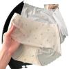 Ropa interior para mujer Sin rastro Fresco de fresa Seda de hielo Para niñas Secado rápido De estudiante Algodón puro Entrepierna Cintura media Antibacteriana Para mujer Verano