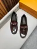 Sapatos Loafer de Couro Genuíno com Fivela de Metal de Luxo Leve Europeu e Americano, Slip-on Masculino Tendência, Couro de Vaca para o Dia a Dia, Sapatos de Couro Transfronteiriços Masculinos Plus Size
