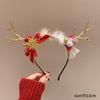 Bonita diadema de oso de peluche, regalo navideño, diadema, decoración navideña, tarjeta para el cabello, joyería con foto, accesorios para el cabello para mujeres