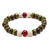 Pulsera Sencilla Hecha a Mano con Cuentas, Círculo Único de Madera, Estilo Retro Artístico, Para Envolver el Dedo, Suave, Versión Estudiante, Joyería de Moda