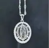 Collar para Mujer Cruz de Oriente Medio Transfronterizo Nuevo Estilo Producto de Origen Cobre Microincrustado Circonita Color Moda Joyería Lujo Ligero (Zircón de Color Aleatorio)