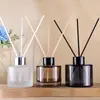 Garrafa de Aromaterapia Redonda Sem Fogo, Garrafa de Expansão de Óleo Essencial de Perfume, Garrafa Vazia, Garrafa Redonda de Cor Gradiente com Tampa, Estilo de Hotel