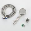 Boquilla calentador de baño a presión potente acero inoxidable cintura de hombre pequeño juego de ducha con cableado estirado ducha de mano para baño cabeza esponjosa