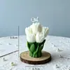 Procesamiento Personalizado de Ramos de Tulipanes, Velas Aromáticas con Forma DIY, Regalos Atmosféricos para el Día de San Valentín, Decoraciones de Escritorio
