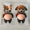 Perro Shiba Inu Barrigón Transfronterizo Corgi Silicona Ultra Suave Calcomanía Anticolisión para Coche Calcomanía Decorativa Antigolpes para el Hogar Juguete Squishy