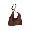 Bolsa feminina grande de couro fosco retrô, nova bolsa de ombro única para mãe e filha outono/inverno 2026, bolsa tote texturizada para trabalho e deslocamento