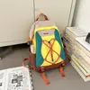 Mochila de Color Contrastante para Ocio al Aire Libre 2025 Nuevo Estilo Coreano Gran Capacidad Ligera Mochila de Viaje para Montañismo Mochila Escolar Deportiva