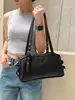 Moda Versátil Estilo Novo Coreano Bolsa de Mão Boston Retrô Sensação de Alto Padrão Bolsa Almofada Nicho Bolsa de Ombro Único Sob o Braço Feminina