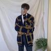 Nuevo Suéter de Punto Estilo Casual Holgazán para Hombre Versión Coreana Trendy Suelto Versátil Cárdigan Suéter Chaqueta Top