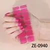 Zhengxiang Pegatinas Nuevas para Uñas Transfronterizas Impermeables Europeas y Americanas Degradado Polvo de Cebolla Película de Esmalte de Uñas Pegatinas de Uñas de Celebridad de Internet que Explotan Ins