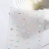 Arte de Unhas Rosa Alívio Tridimensional Coração de Menina Pequeno Fresco Fogos de Artifício Rosa Fogos de Artifício e Fogos de Artifício com Cola Adesivos de Unha