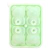 Molde de silicona para cubitos de hielo con diseño de oso y explosiones rojas de Internet, para hockey sobre hielo, caja para paletas de helado