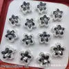 Estrella de Cinco Puntas de Circonio Estrella de Mar Multicolor Ocho Agujeros Flor de Cinco Pétalos Cuentas Espaciadoras Pulsera de Cristal con Cuentas DIY Accesorios para Pulseras y Collares