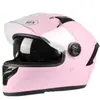 Casco de motocicleta de doble espejo antivaho para coche eléctrico, hombres y mujeres, cálido de invierno, casco integral de cuatro estaciones, casco de motocicleta de cobertura total