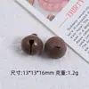 Pintura metálica colorida sino pequeno feito à mão acessórios de joia DIY chaveiro pendurar animal de estimação sino pequeno atacado