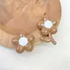 Perlas Perforadas con Agujero Vertical de Girasol Pintado en Acrílico Materiales para Accesorios de Joyería Colgante de Bolsa de Pulsera Llavero