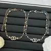 Nuevo Collar de Estrella de Cinco Puntas Colorida Doble C Estilo Chanel 2025 para Mujer, Réplica de Lujo de Alta Gama Collar Chanel