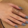 Europa y Estados Unidos anillo de flor de alambre metálico enrollado transfronterizo diseño nicho pulsera exagerada lujo ligero de alta gama anillo de dedo