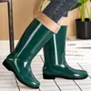 Botas de Lluvia para Mujer de Cuatro Estaciones, Estilo de Moda a Media Pantorrilla, Botines Cortos para Adulto, Impermeables, Antideslizantes, Acolchadas, Para Trabajo en Cocina, Cálidas, Zapatos de Goma Duraderos