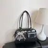 Bolso Boston Estilo Coreano para Mujer 2026 Nuevo Modelo Bolso de Bolos Retro Versátil para Viajar Bolso de Hombro Debajo del Brazo Bolso de Jardín