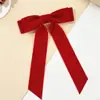Pinza para el pelo con lazo de terciopelo de venta caliente en Europa y América, Pinza de resorte para el pelo Vintage Versátil de Alta Gama, Accesorios Elegantes para el Cabello