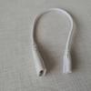 Conector de cabo de alimentação para lâmpada fluorescente LED, T5T8, três furos, dois furos, Universal com interruptor