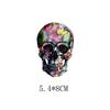 Patrón de Estampado en Caliente de Calavera Ropa Equipaje Logotipo de Transferencia Térmica Pegatinas de Estampado en Caliente Estampado Offset al Calor Venta al por Mayor