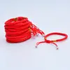 Pulsera roja de la suerte de la suerte de la suerte tejida a mano Pulsera roja de la suerte de la suerte de la suerte regalo regalo pequeño