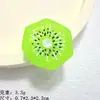 Frutas Simuladas Grandes y Pequeñas Rodajas de Kiwi Sandía Durazno Pegamento de Crema DIY Accesorios para el Cabello Llavero Accesorios de Resina
