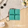 Llavero de Teclado Mecánico con Forma de Rejilla de Colores Arcoíris, Llavero con Forma de Rejilla de Colores Macarrón Sin Iluminación