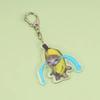 Gato Feliz Gato Banana Dibujo Animado Colgante Mochila Llavero Acrílico Expresión de Marca Personalizada Bolsa Gato de Internet