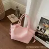 Bolso Femenino de Moda y Sencillo de Comercio Exterior, Versátil para el Trabajo Diario, Gran Capacidad, Nuevo Estilo Cruzado, Bolso de Mano, Bolso de Hombro, Bolso Cubo