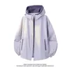 Chaqueta deportiva con capucha a prueba de viento estilo montaña Dopamine para hombre y mujer, chaqueta cortavientos a rayas de moda para primavera y otoño