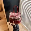Bolso de Cuadros de Alta Gama para Mujer Transfronterizo Otoño e Invierno 2026 Nueva Moda Lazo Elegante Versátil Mini Mochila Tendencia