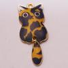 Accesorios DIY Transfronterizos Gatito Aleación Impreso Aretes Pulsera Colgante Accesorios para Carcasa de Teléfono Móvil DIY Creativo